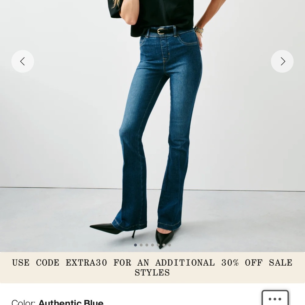 SPANX Authentic Blue Flare Jeans nwt